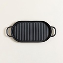 PLANCHA FUNDICION OVAL CON ASAS 30X16,50 CM