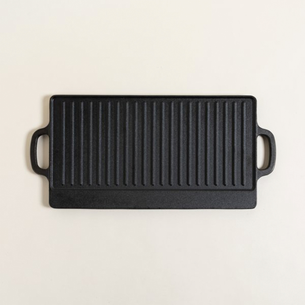 PLANCHA FUNDICION DOBLE USO 42,5X23,5 CM