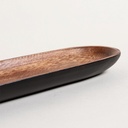 BANDEJA ACACIA MANILA BLACK 30X9 CM