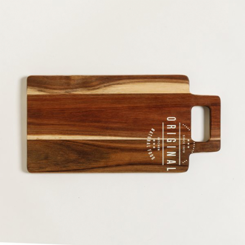 TABLA CON MANIJA DE ACACIA ORIGINAL 40X20X1,5 CM