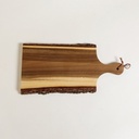 TABLA DE ACACIA CON CORTEZA Y MANGO 45X20,5 CM