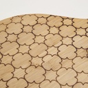 TABLA BAMBOO IRREGULAR DISEÑO TREBOL 43.5X28X1.2CM