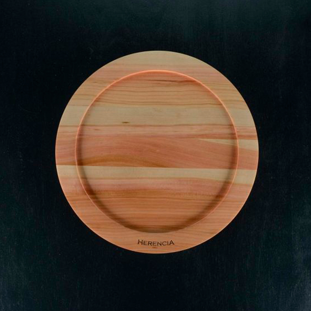 Plato de madera Mesopotamia 28 cm - Herencia Grill