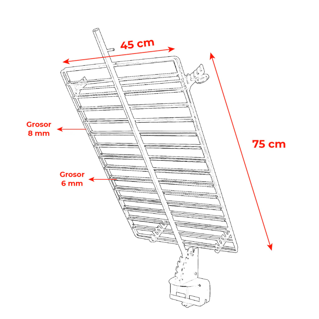 Parrilla Ragnar 100 oxido - Fuegos JL