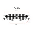 Parrilla Ragnar 80 oxido - Fuegos JL