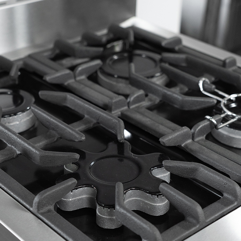 COCINA INDUSTRIAL CON PUERTA DE VIDRIO 55CM