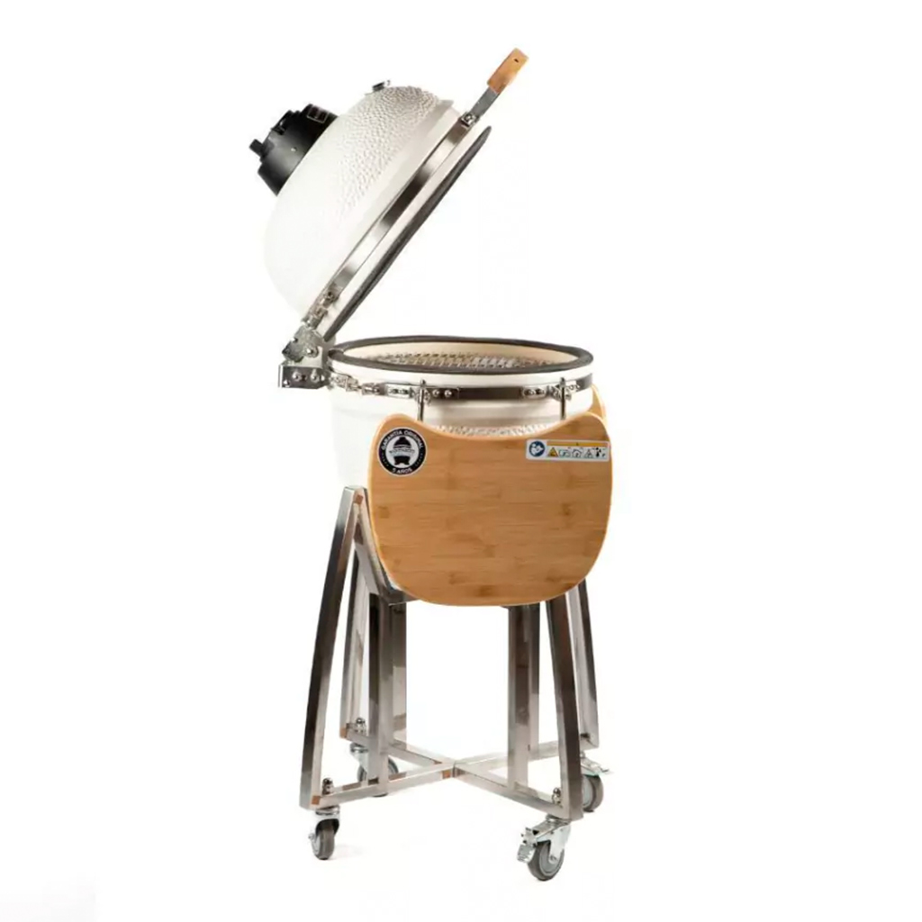 Parrilla horno Kamado "ASADOR PORTEÑO, Blanco" - Kamado Argentino