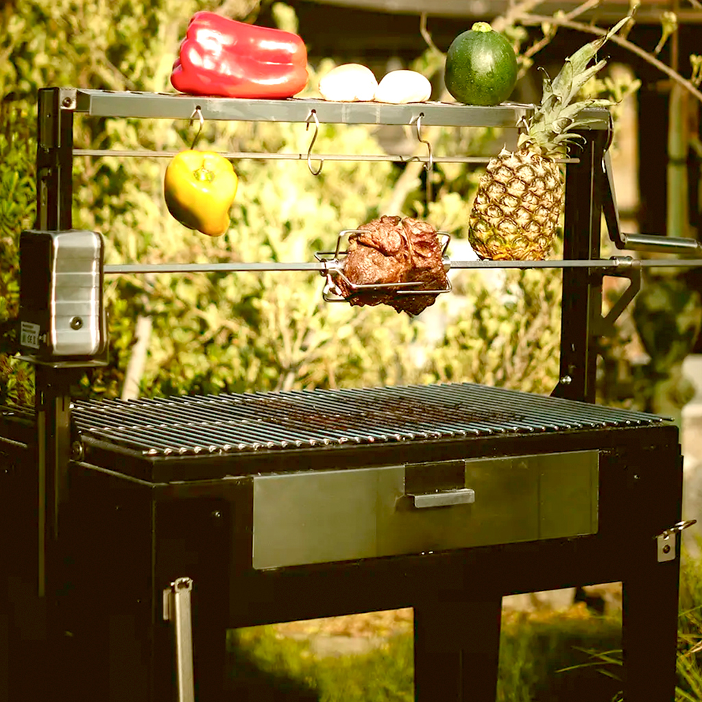 Parrilla rodante a leña Maitén - Bosca
