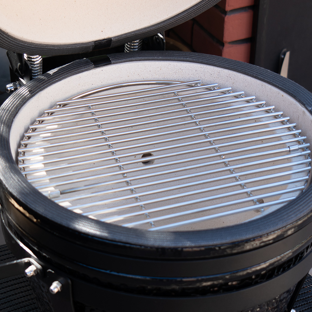 Parrilla horno Kamado "PAMPERO MINI, Negro" - Kamado Argentino
