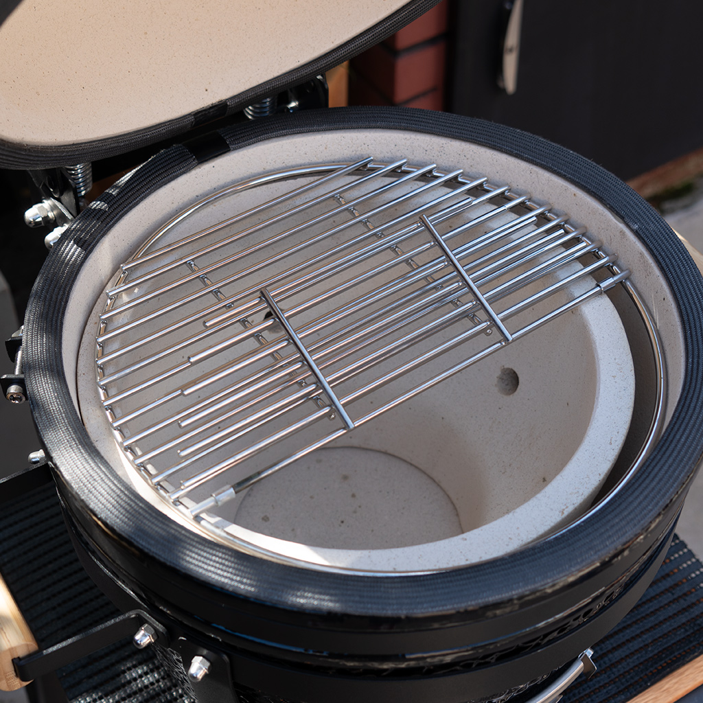 Parrilla horno Kamado "PAMPERO MINI, Negro" - Kamado Argentino