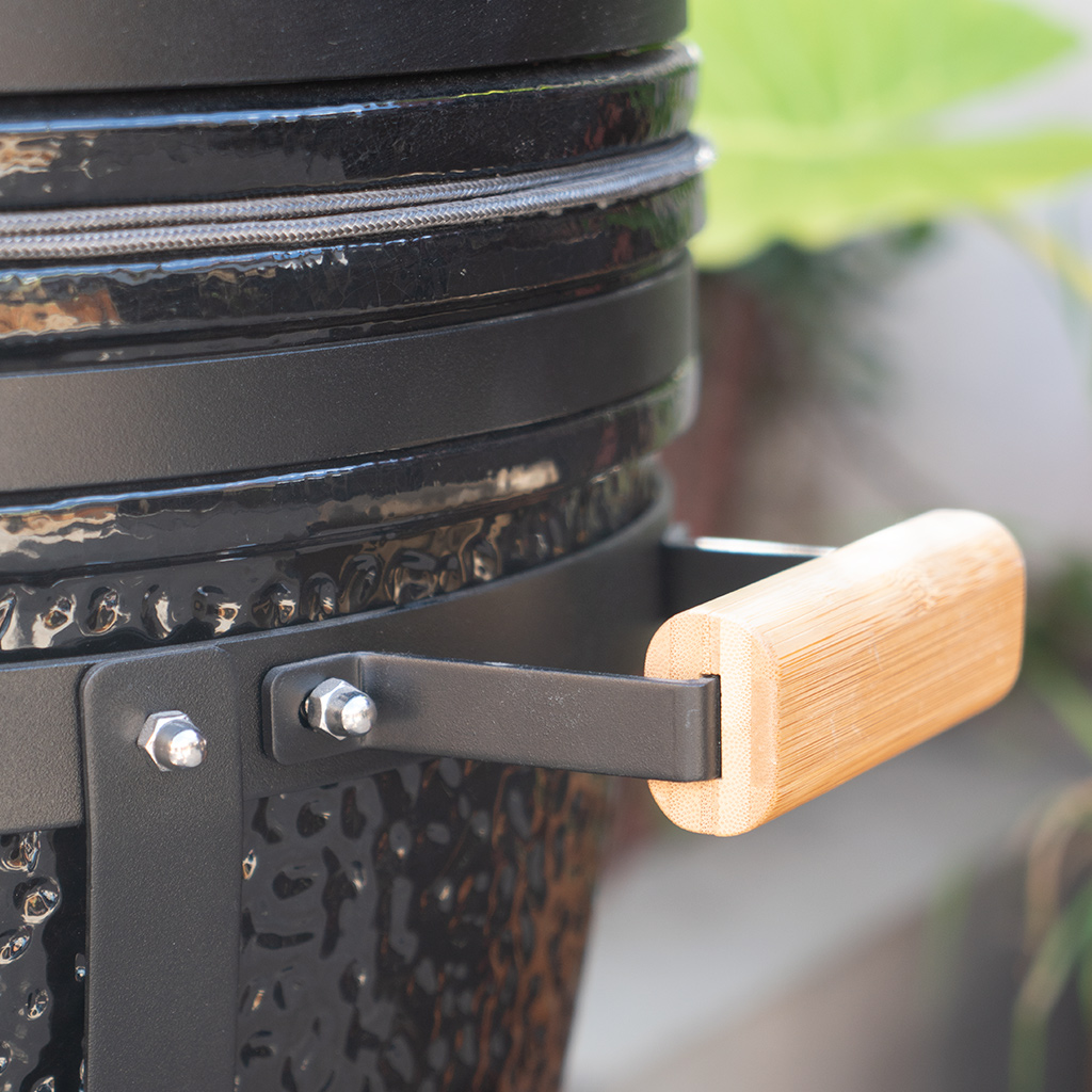Parrilla horno Kamado "PAMPERO MINI, Negro" - Kamado Argentino