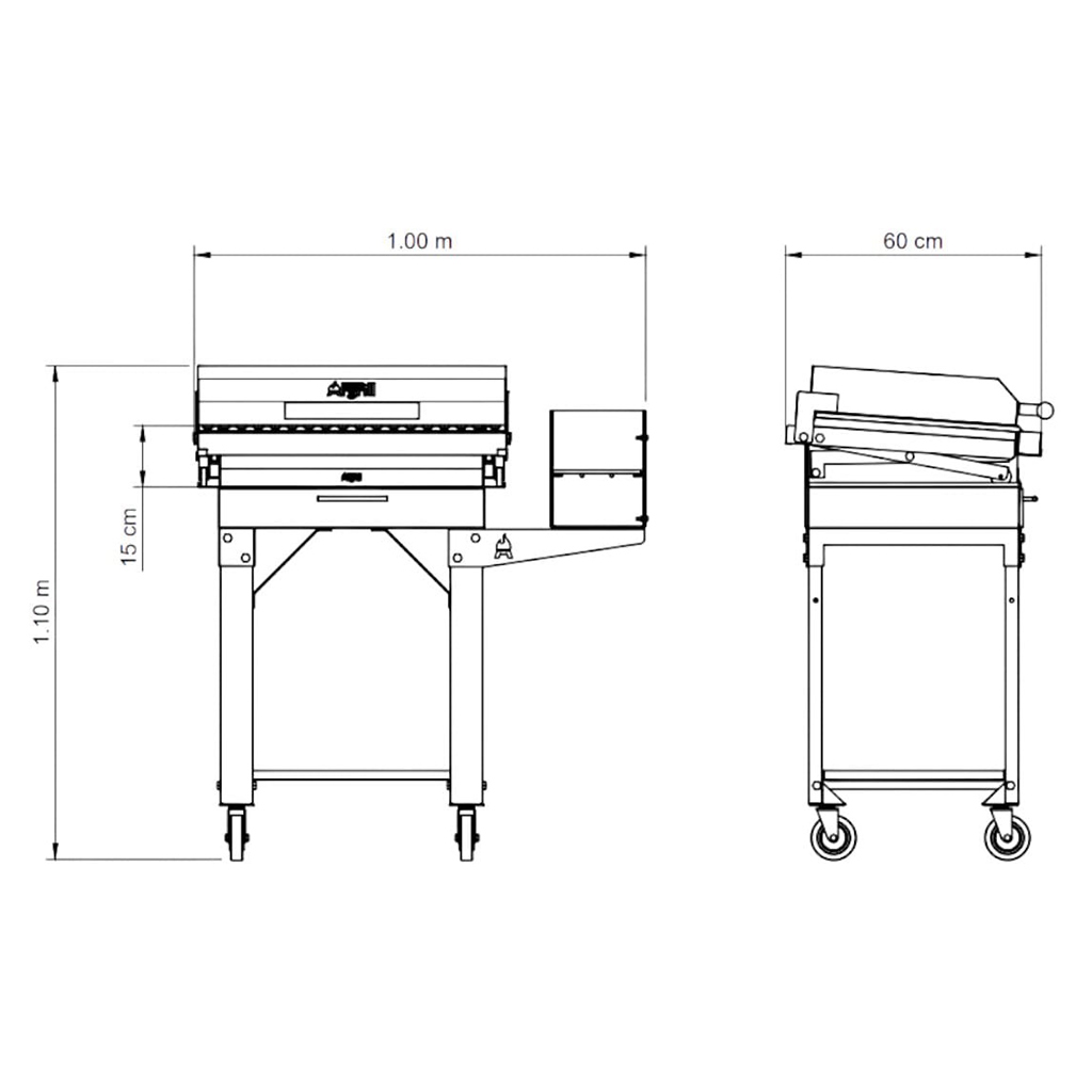 Parrilla a Carbon Mini Shark Pro - Argrill