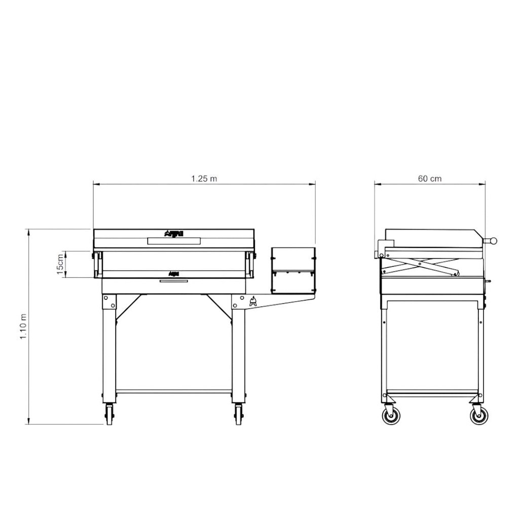 Parrilla rodante Black Panther Pro - Argrill