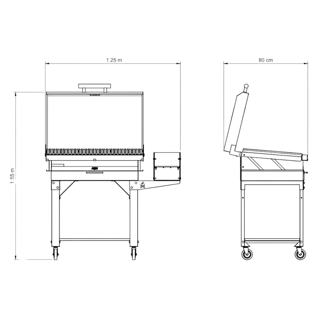 Parrilla a Carbon Black Shark Pro - Argrill
