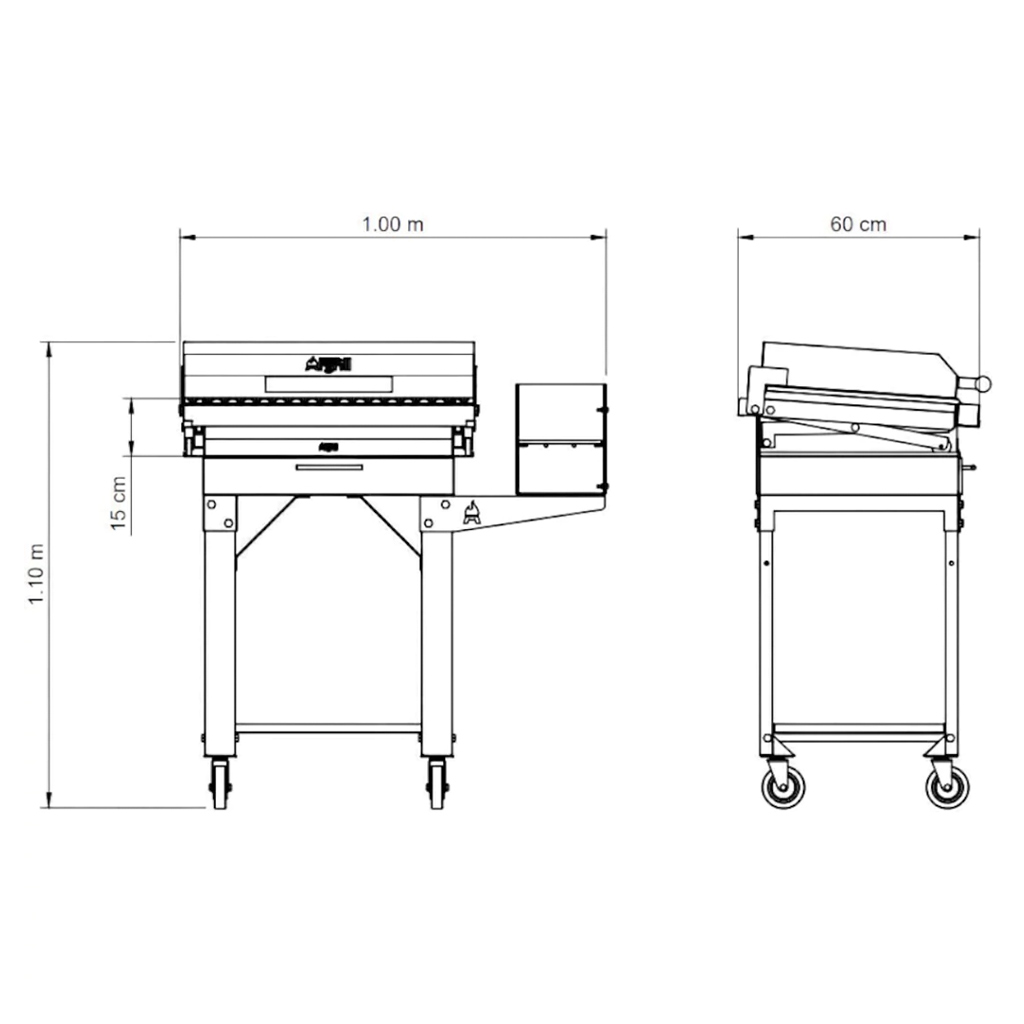 Parrilla a Carbon Mini Shark - Argrill