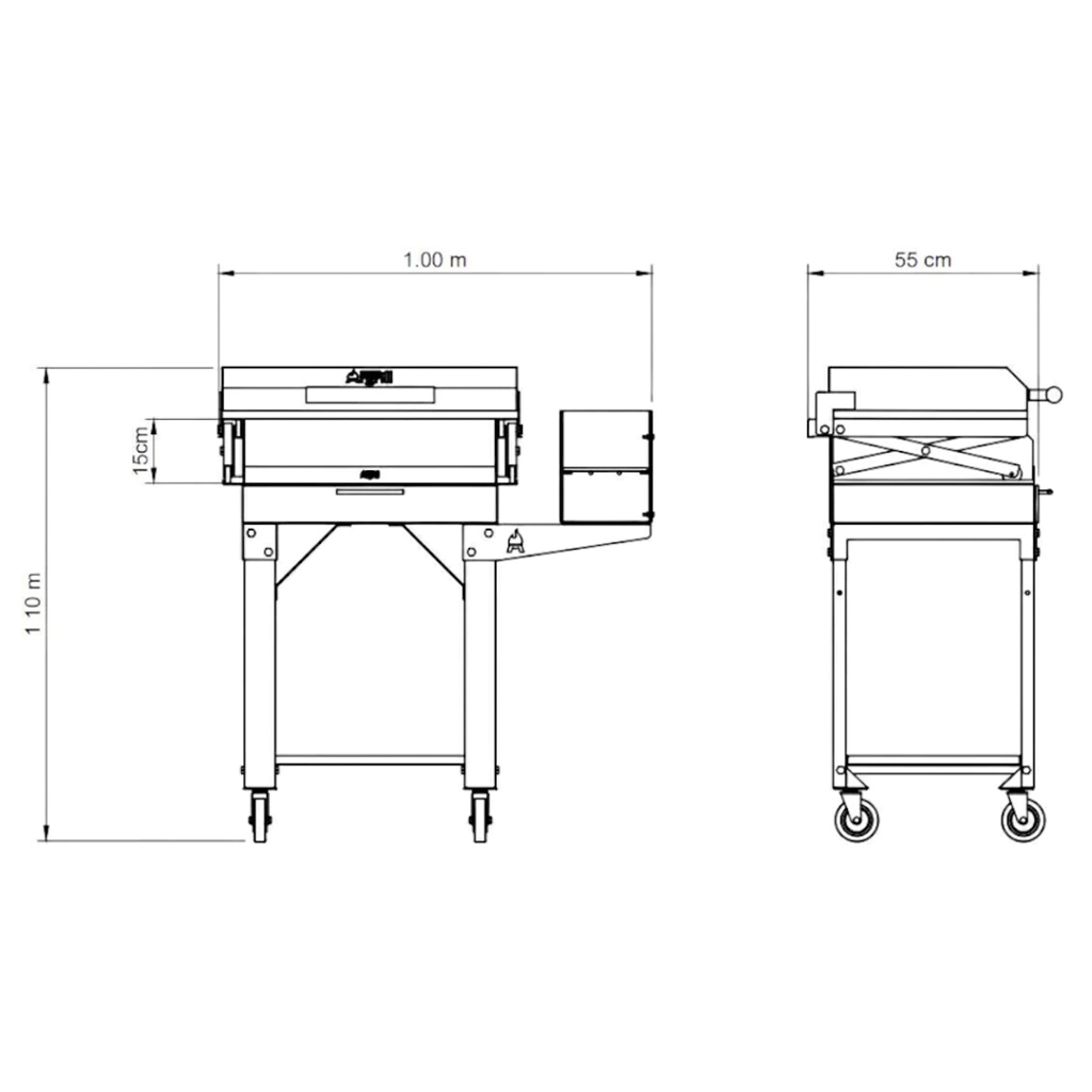 Parrilla a Carbon Mini Panther - Argrill