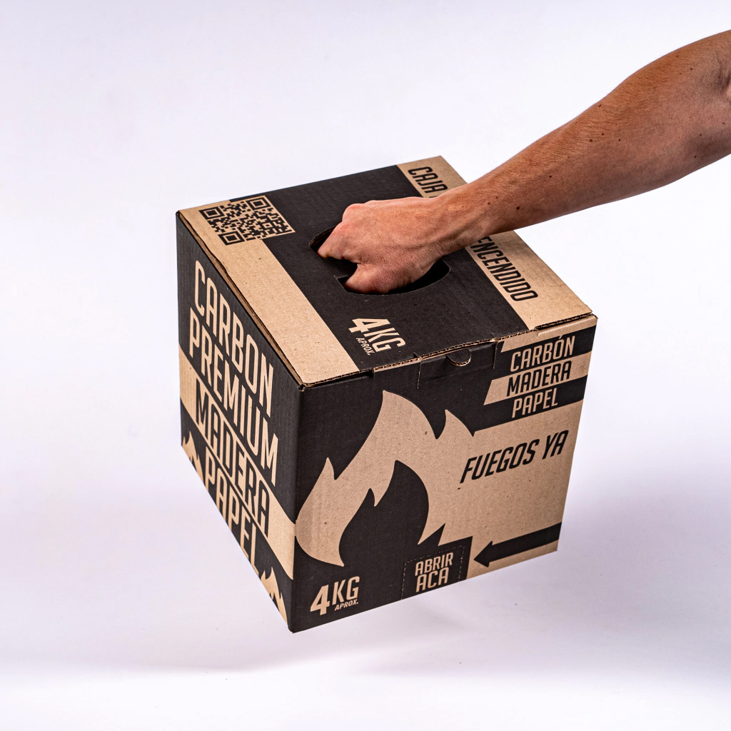 Carbón - Caja de auto encendido 4kg