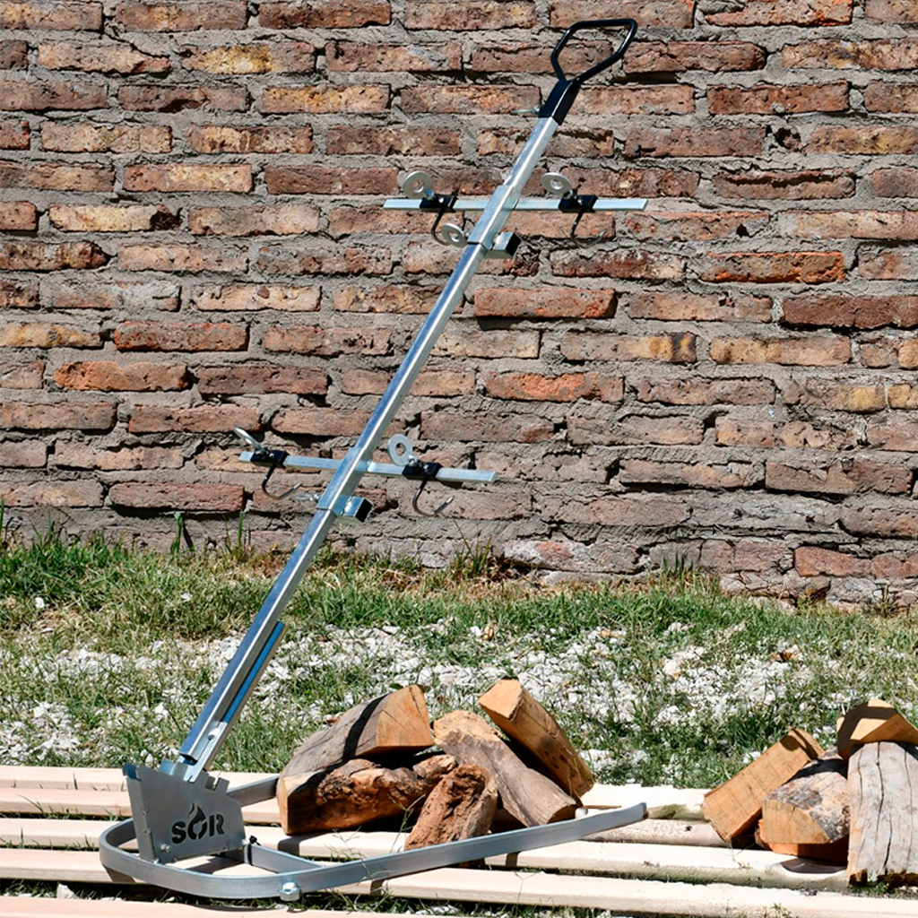 Asador Cruz - Estaca hierro 110 cm