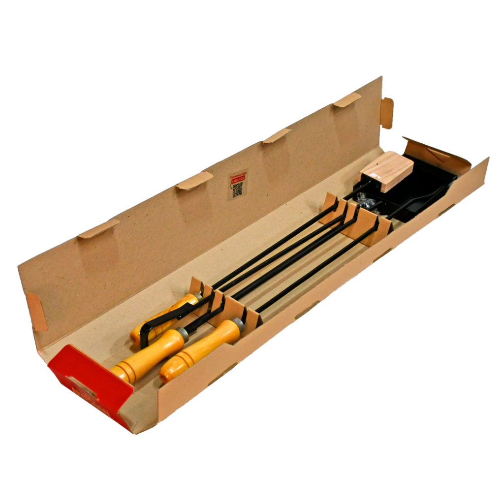 Juego de herramientas - Kit parrilla x 4 hierro