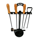 Juego herramientas - Kit parrilla x 4 hierro + soporte