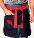 Delantal falda parrillero gabardina/ jean combinado