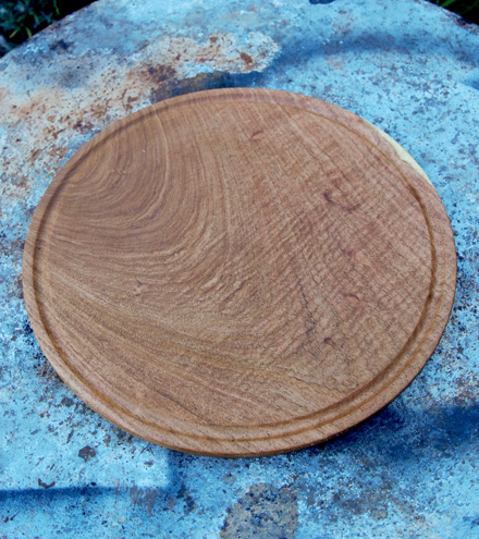 [ART014] Plato de madera Algarrobo - grande 32cm