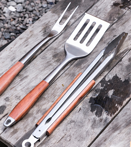[KAMA074] Set de utensilios 3 piezas - Kamado Argentino