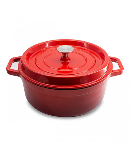[PEU010] Olla de hierro fundido esmaltada  28 cm - Sakura