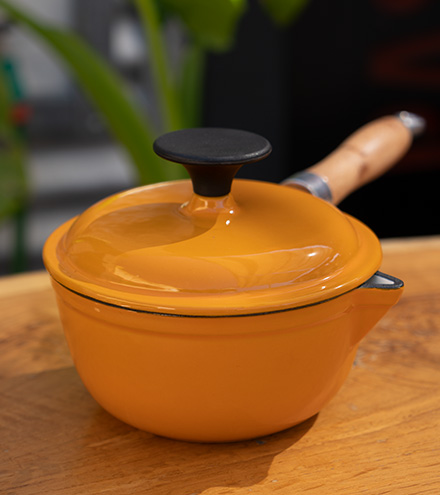[PEU014] Cacerola hierro fundido orange 1.4 l