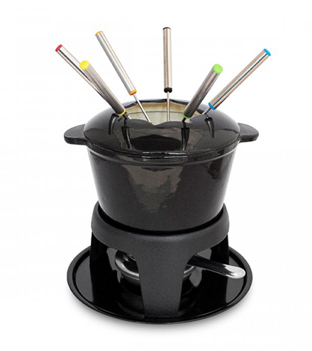 [PEU016] Fondue hierro fundido negro - Sakura