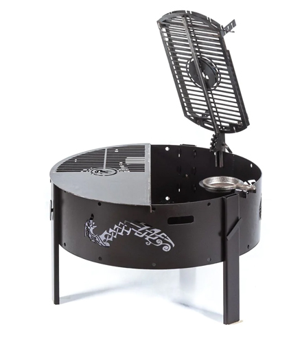 [FJL004] Parrilla Rollo 80 negro - Fuegos JL