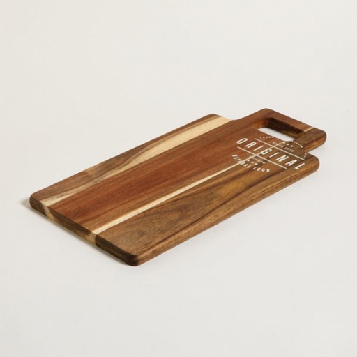 [MIS017] Tabla con manija de acacia original 40x20x1,5 cm