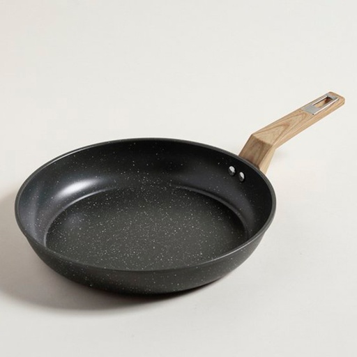 [MIS044] Sartén mango de silicona símil madera, línea Granite - 28cm